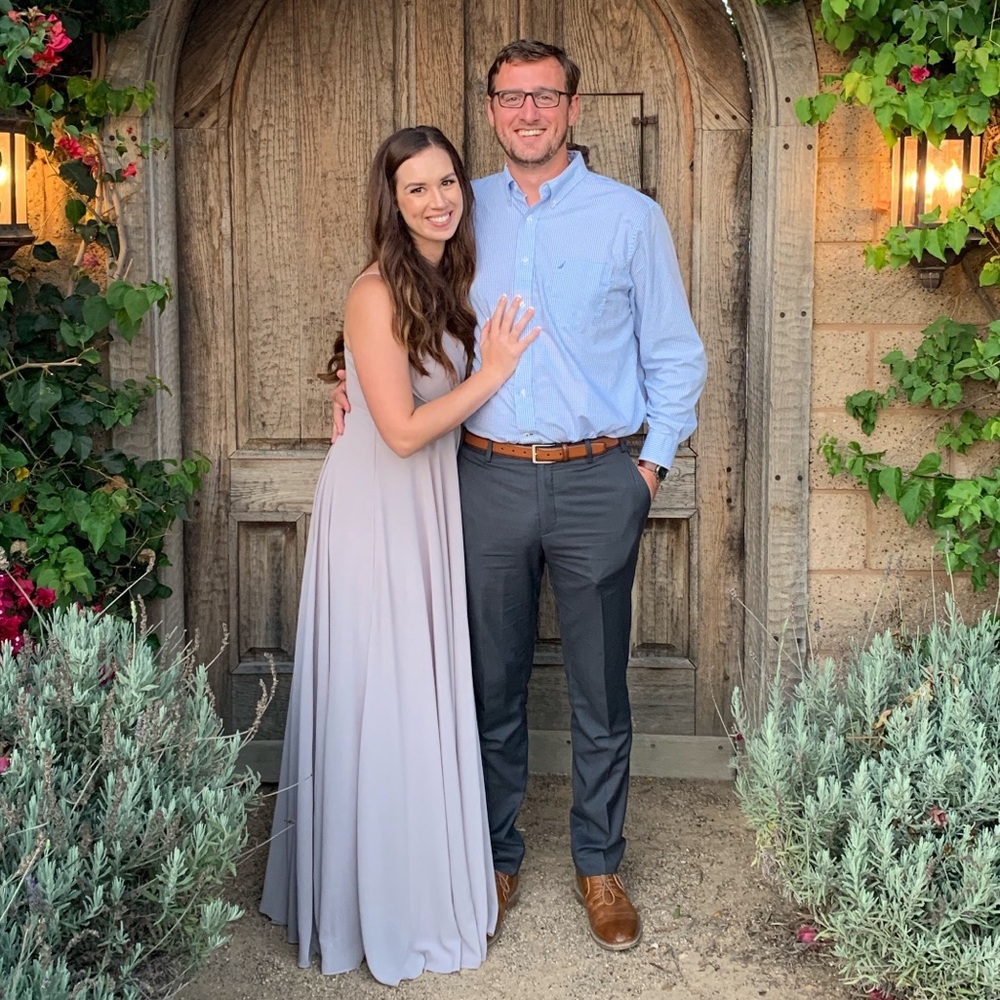 Gray formal dress
